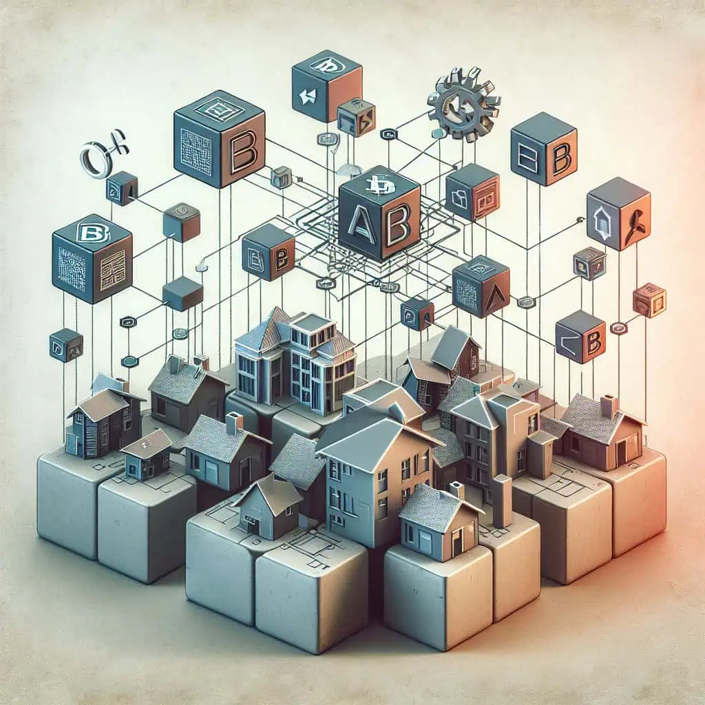 How blockchain technology could influence property transactions 2 Modern CAFM system with digital networking.