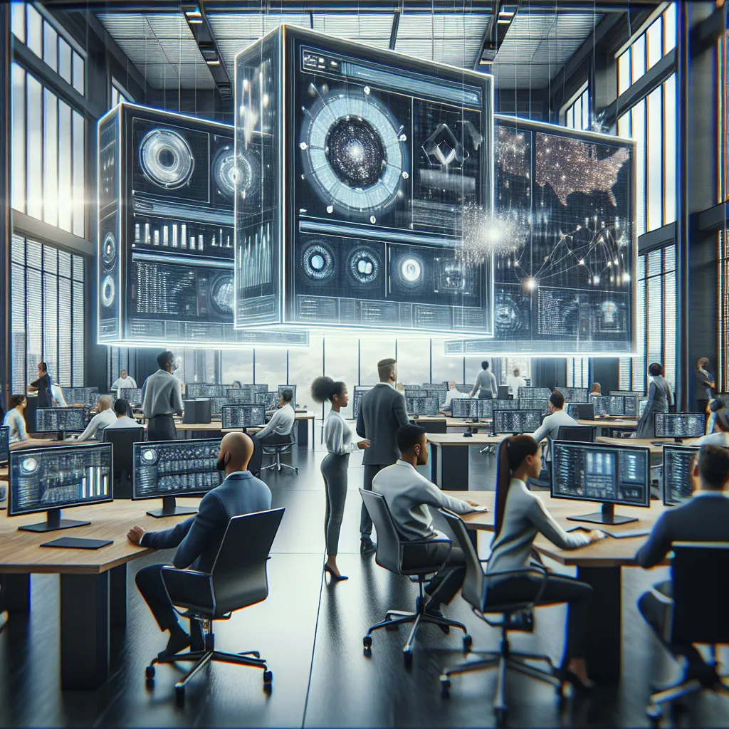 Inventory management made easy: Excel on the Smart Solution 7 Innovative control centre with modern technology and digital data visualizations for efficient Facility Management.