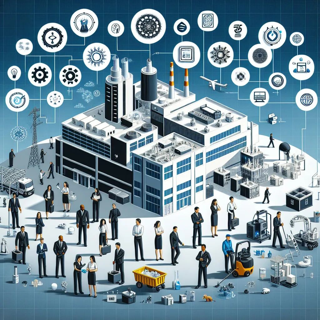 Challenges in the field of Facility Management masters 6 Air-conditioned industrial plant with building management, smart technologies, and Facility Management.