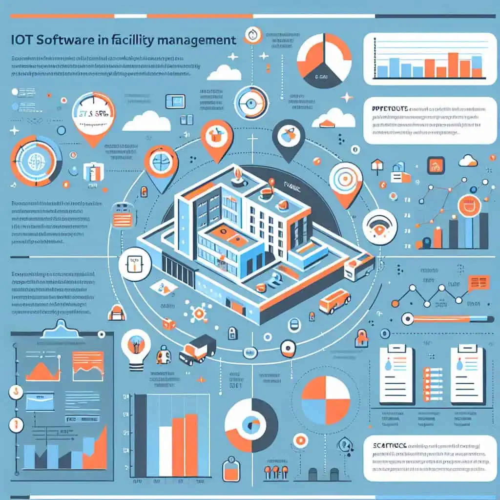 IoT-Software im Facility Management: Smart Building Lösungen 15 Detaillierte Infografik zu Software, Datenanalyse und Branchen-News.