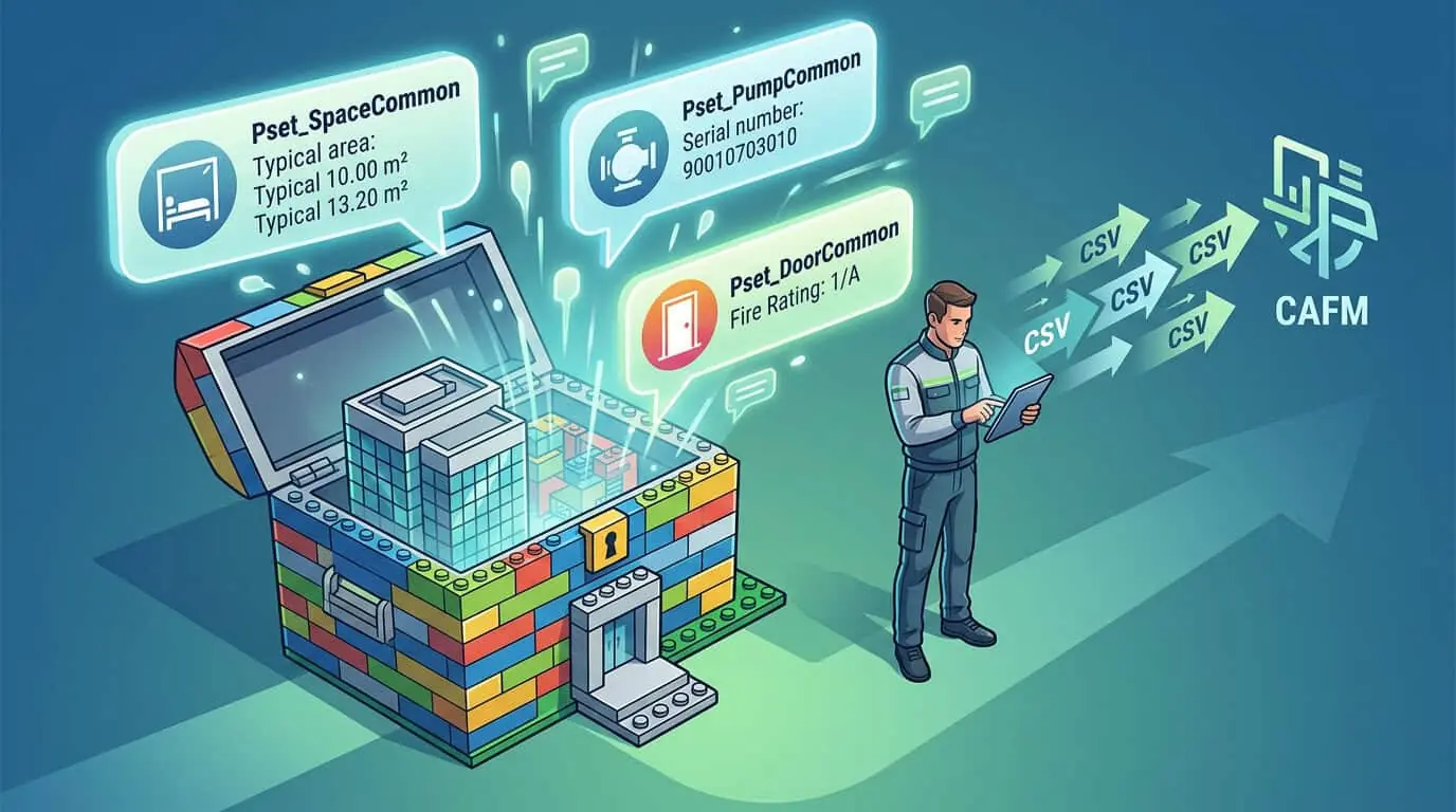 CAFM-Blog.de | Property Sets (Psets) im BIM: Fluch und Segen (oder nur eins von beiden...?) CAFM-Blog.de | Property Sets (Psets) in BIM: Curse and Blessing (or just one of them...?)